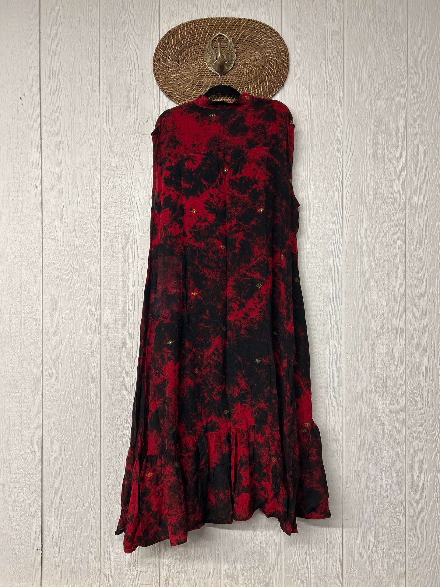 RETAIL Crepe Sari Summer Dahlia Duster 0726 105