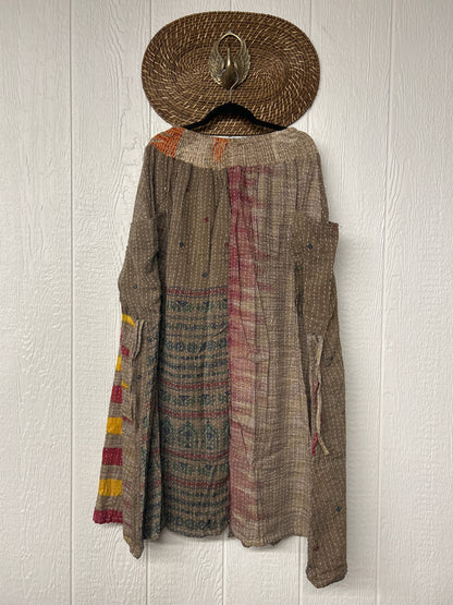 Pareo Kantha Butterfly Cargo Skirt 0426 096