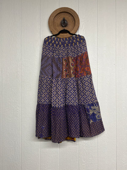 Pareo Kantha Lotus Maxi Skirt 0826 274