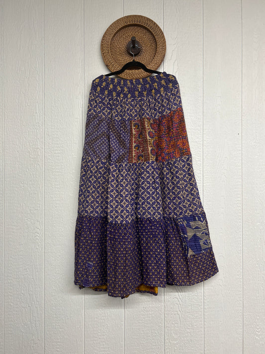 Pareo Kantha Lotus Maxi Skirt 0826 274