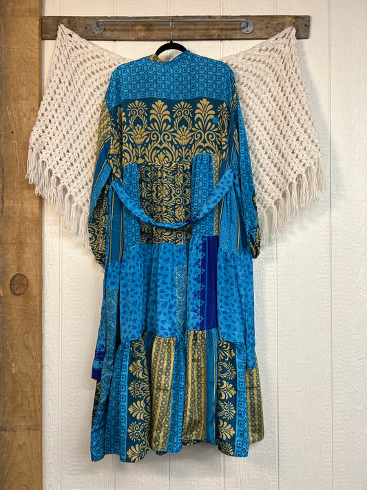 Rasgulla Sari Luminous Maxi Dress 0226 259