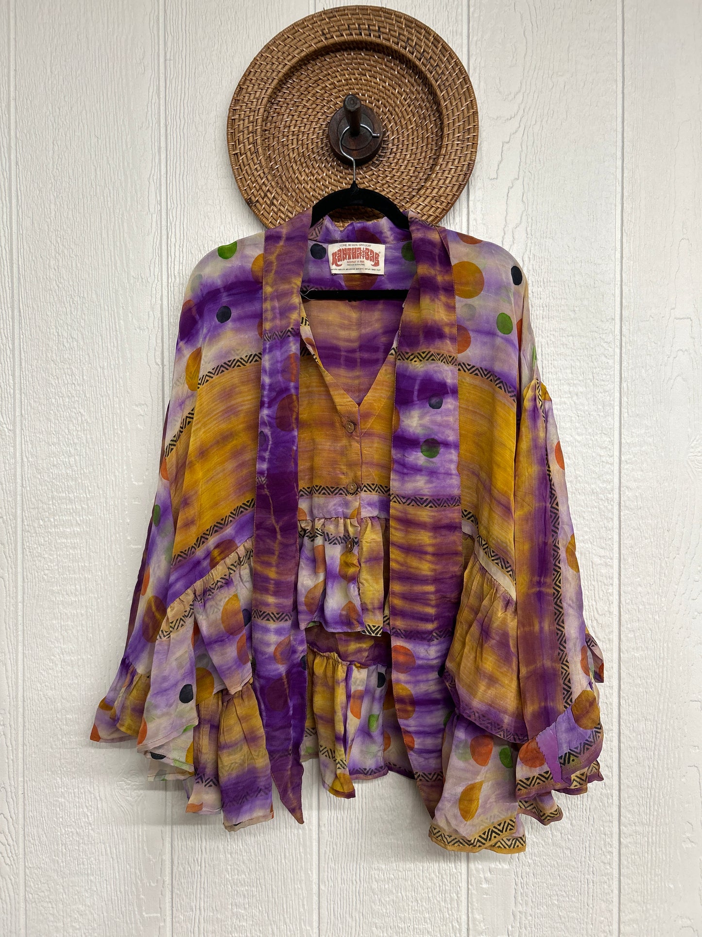 Crepe Sari Wild Rose Top 1225 102