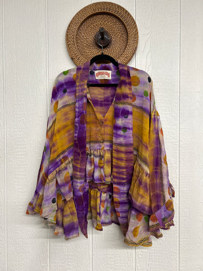 Crepe Sari Wild Rose Top 1225 102