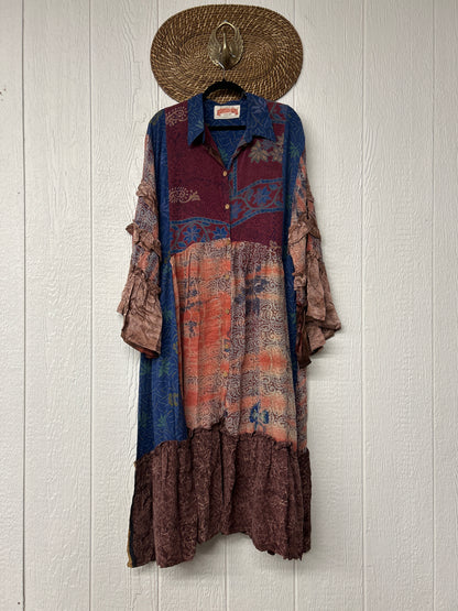 Crepe Sari Rhiannon Duster Dress 0226 119