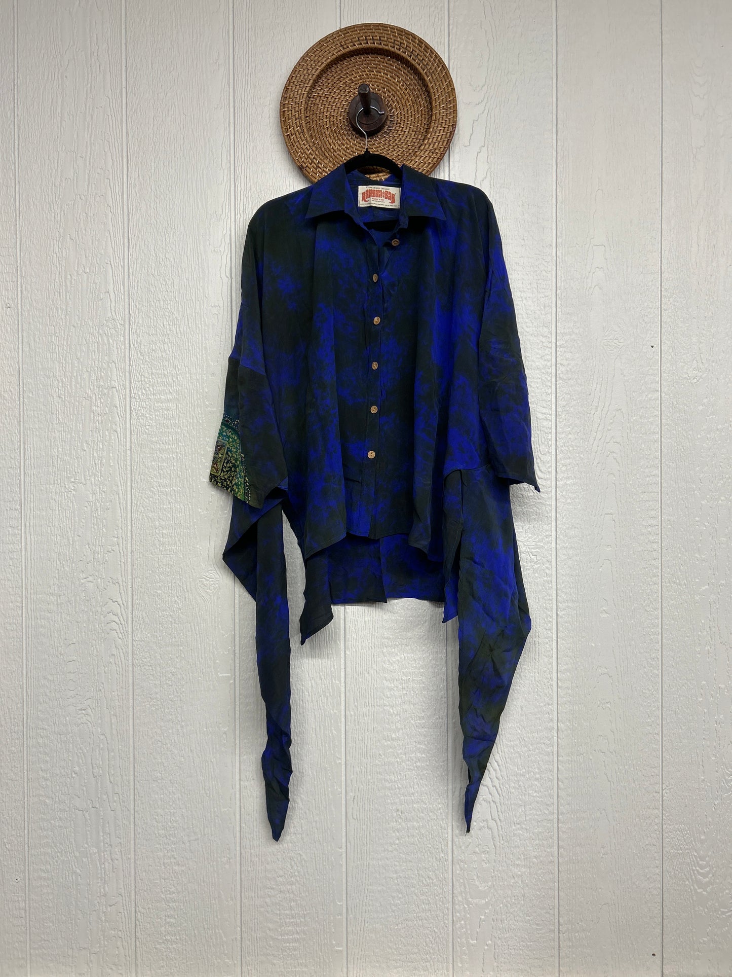 Crepe Sari Summer Nirvana Button Down 0626 251