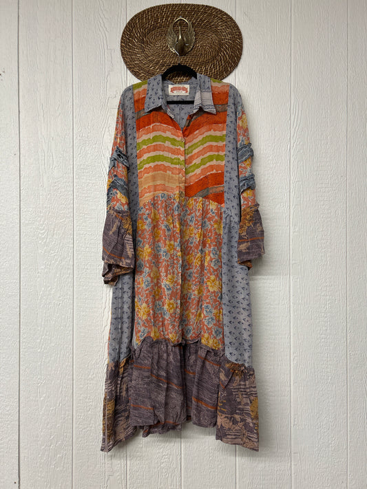 Crepe Sari Rhiannon Duster Dress 0226 113