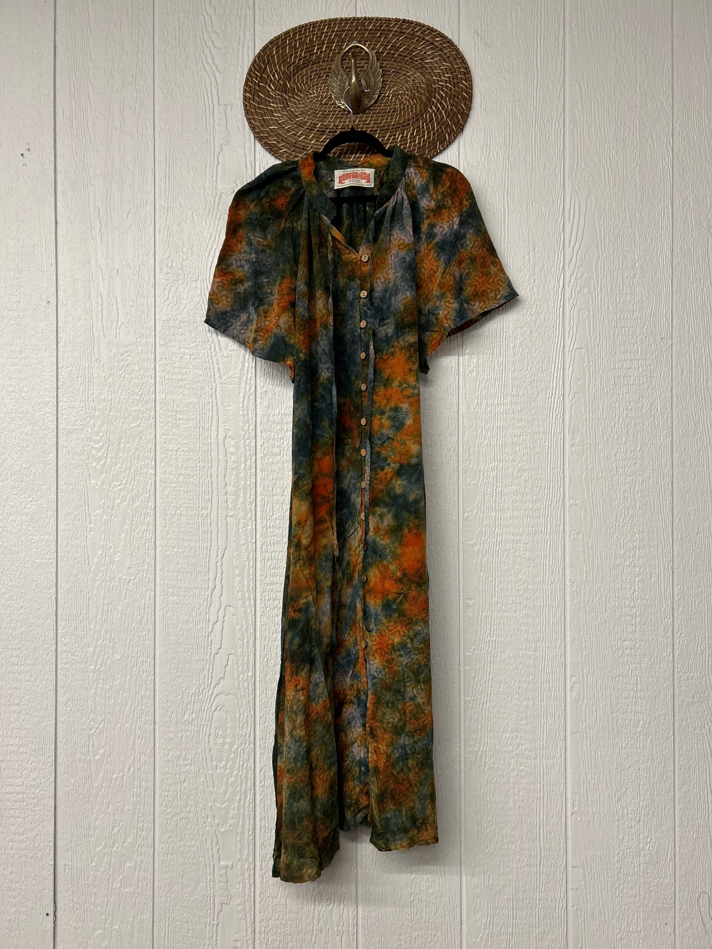 Crepe Sari Summer Woodstock Duster 0626 272