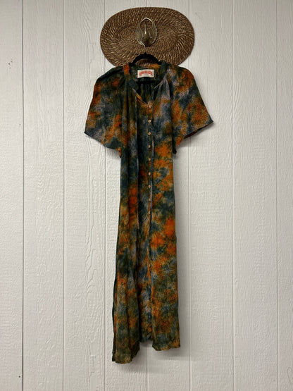 Crepe Sari Summer Woodstock Duster 0626 272