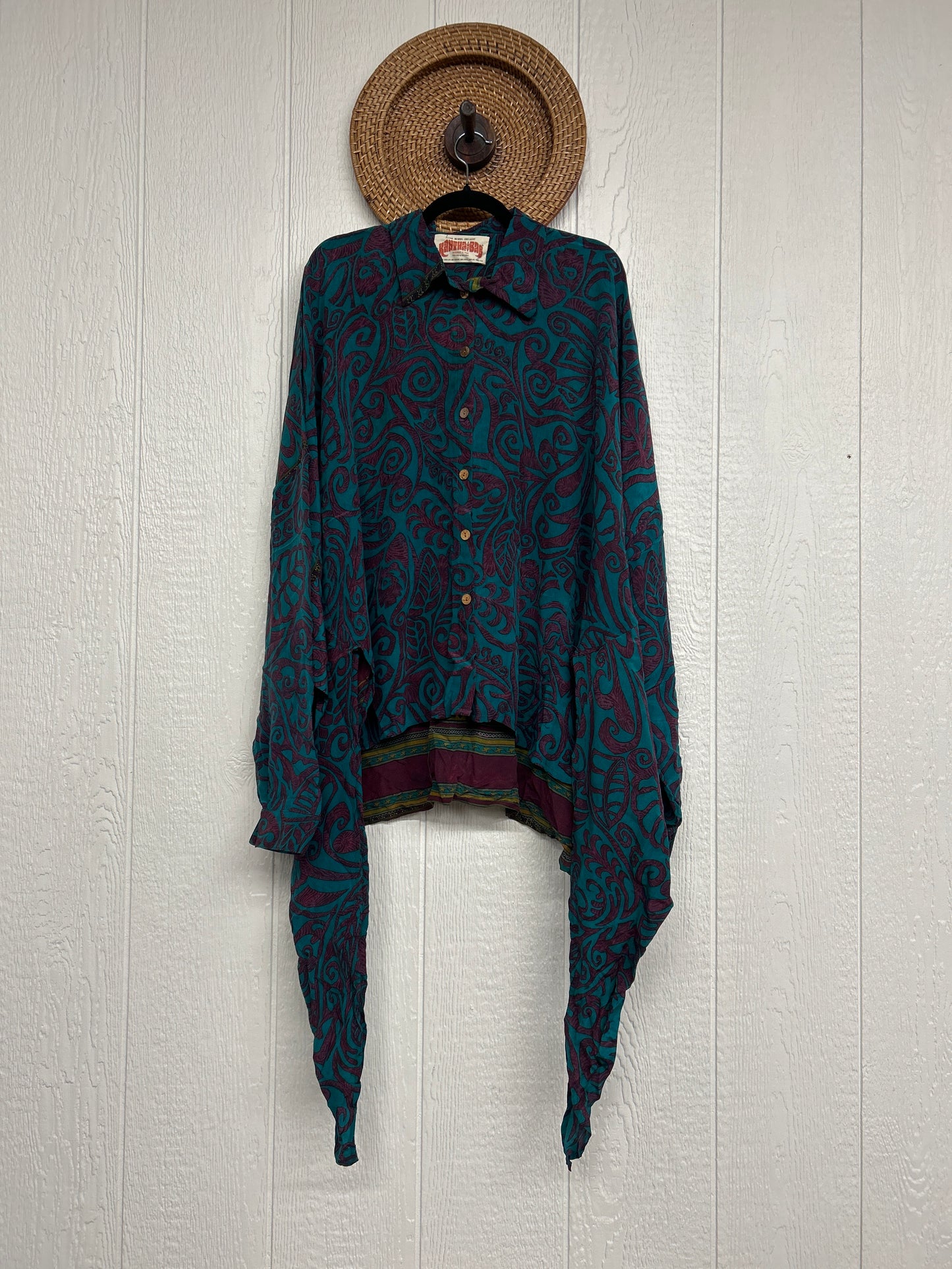 Crepe Sari Nirvana Button Down 1125 206