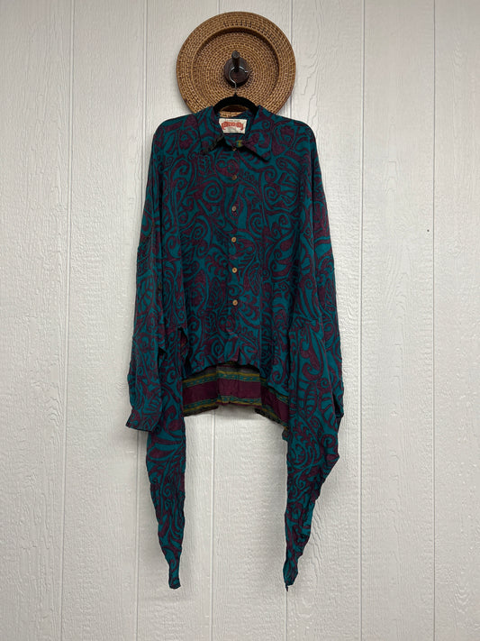 Crepe Sari Nirvana Button Down 1125 206