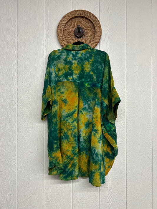 Crepe Sari Free To Be Button Down 0626 224