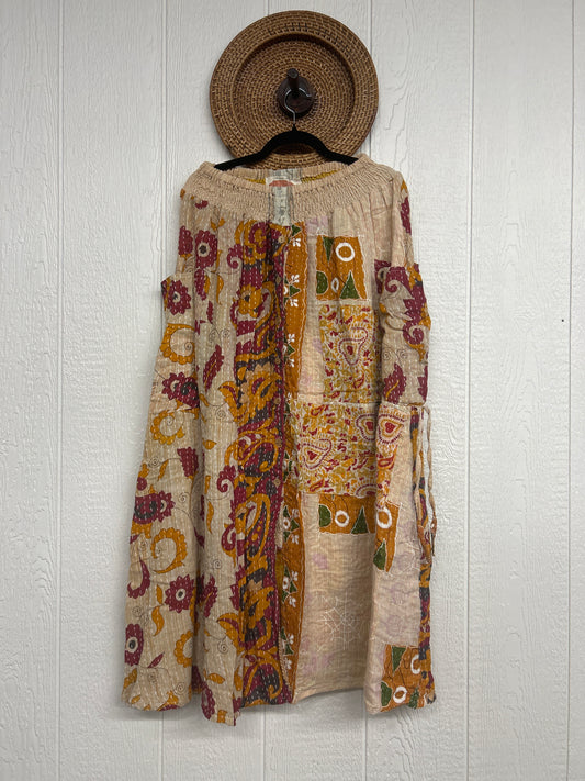 Pareo Kantha Butterfly Cargo Skirt 0426 204