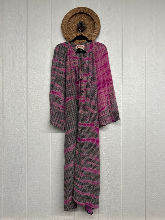 Crepe Sari Woodstock Duster Dress 0226 169