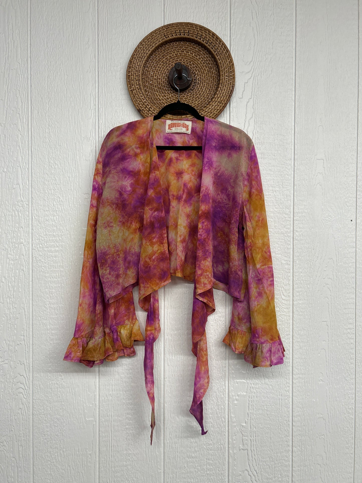 Crepe Sari Zeppelin Crop Shrug 0426 102