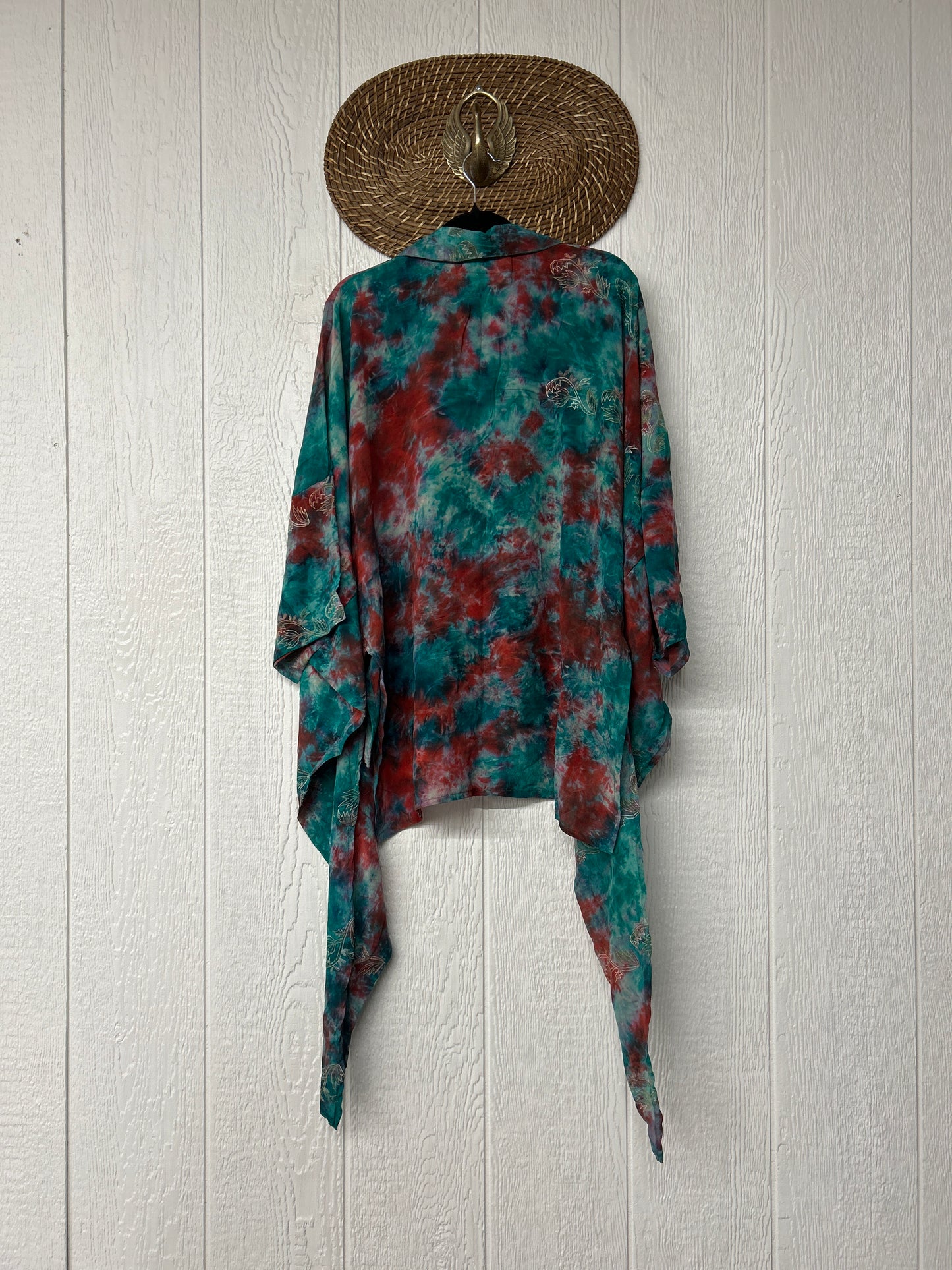 Crepe Sari Summer Nirvana Button Down 0626 040