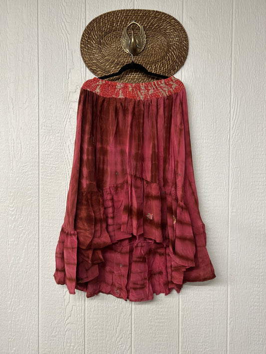 Crepe Sari Dahlia Skirt 1026 099
