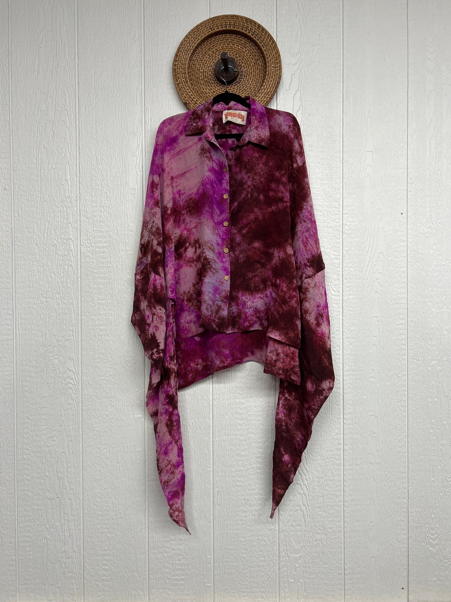 Crepe Sari Summer Nirvana Button Down 0626 209