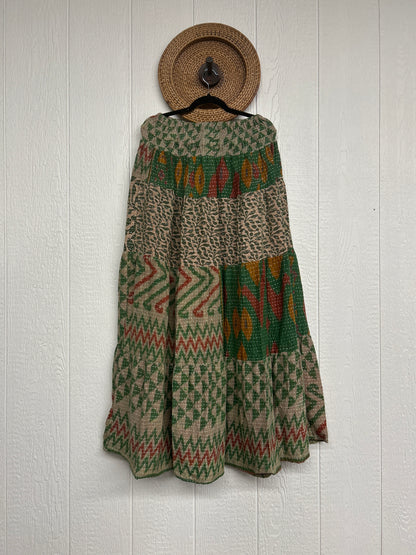 Pareo Kantha Lotus Maxi Skirt 0826 279