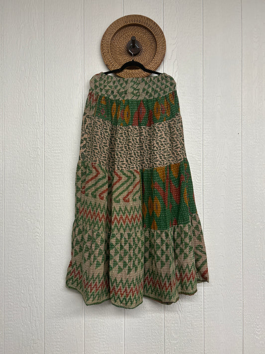 Pareo Kantha Lotus Maxi Skirt 0826 279