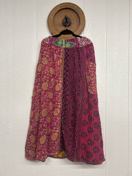 Pareo Kantha Butterfly Cargo Skirt 0426 196