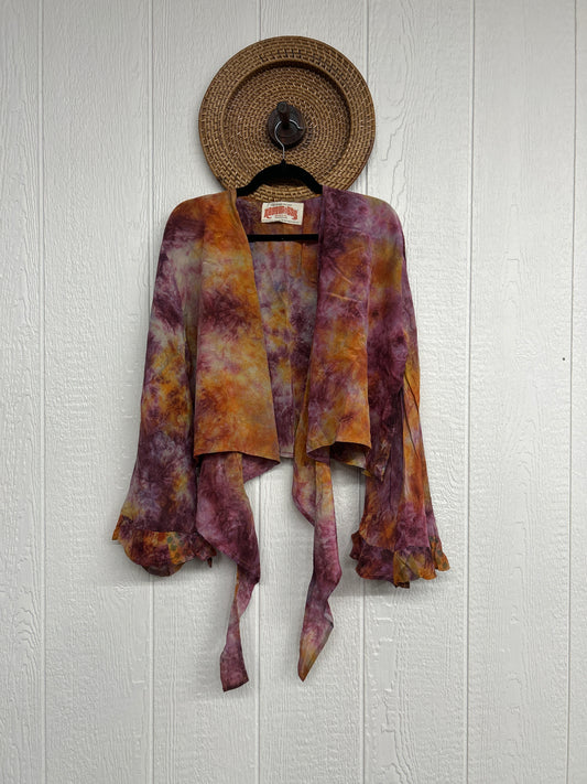 Crepe Sari Zeppelin Crop Shrug 0426 213