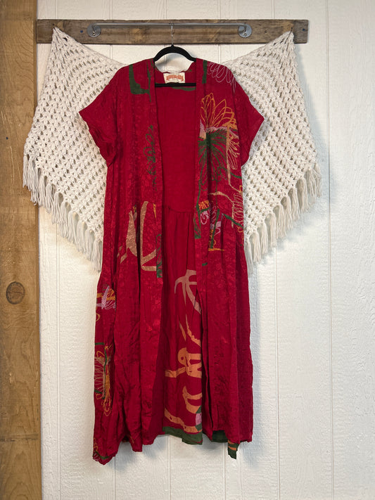 Crepe Sari Summer Evermore Kimono 0726 148