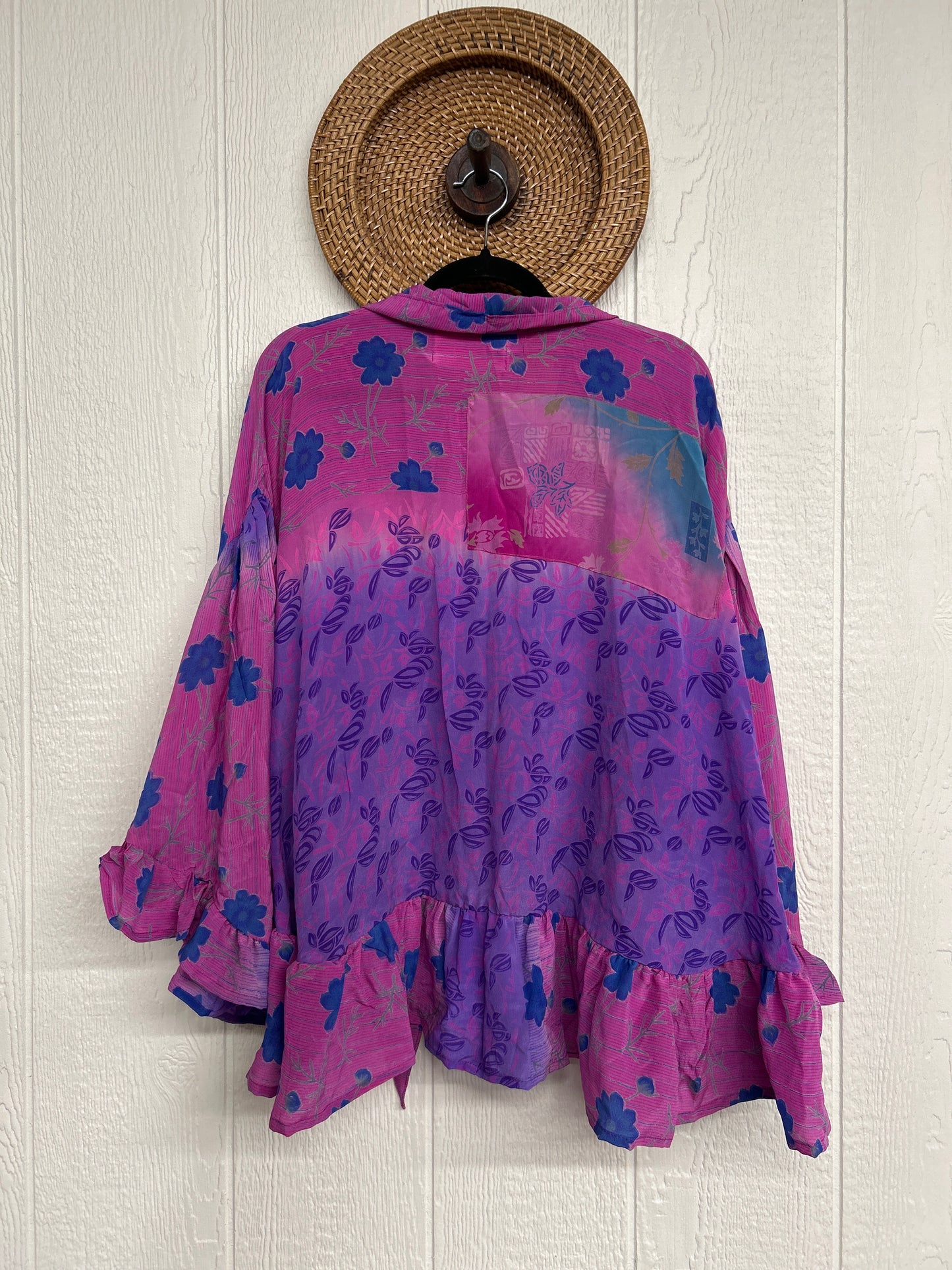 Crepe Sari Wild Rose Top 1225 140