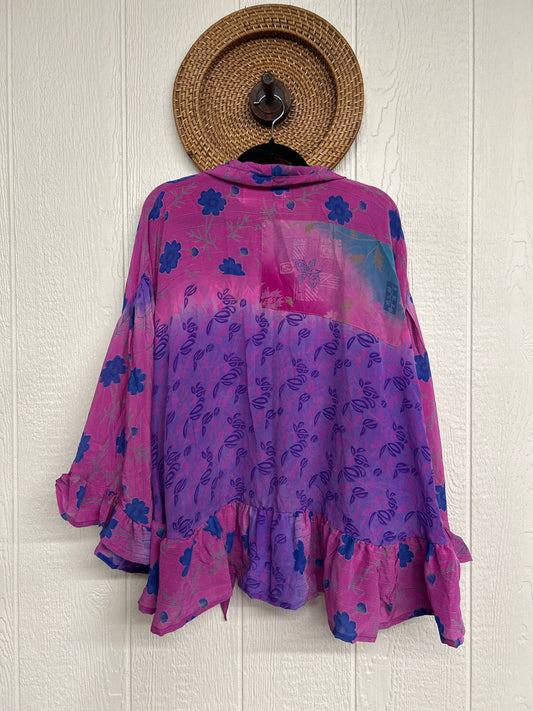 Crepe Sari Wild Rose Top 1225 140