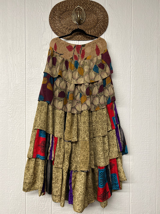 Rasgulla Sari Venus Ruffle Maxi 1125 035