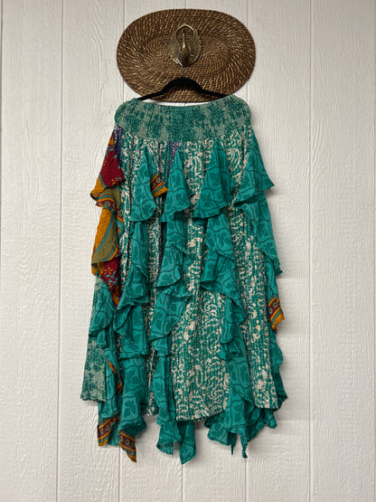 Pareo Kantha Willow Maxi Skirt 0826 261