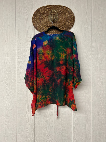 Crepe Sari Hi Lo Butterfly Top 0726 142