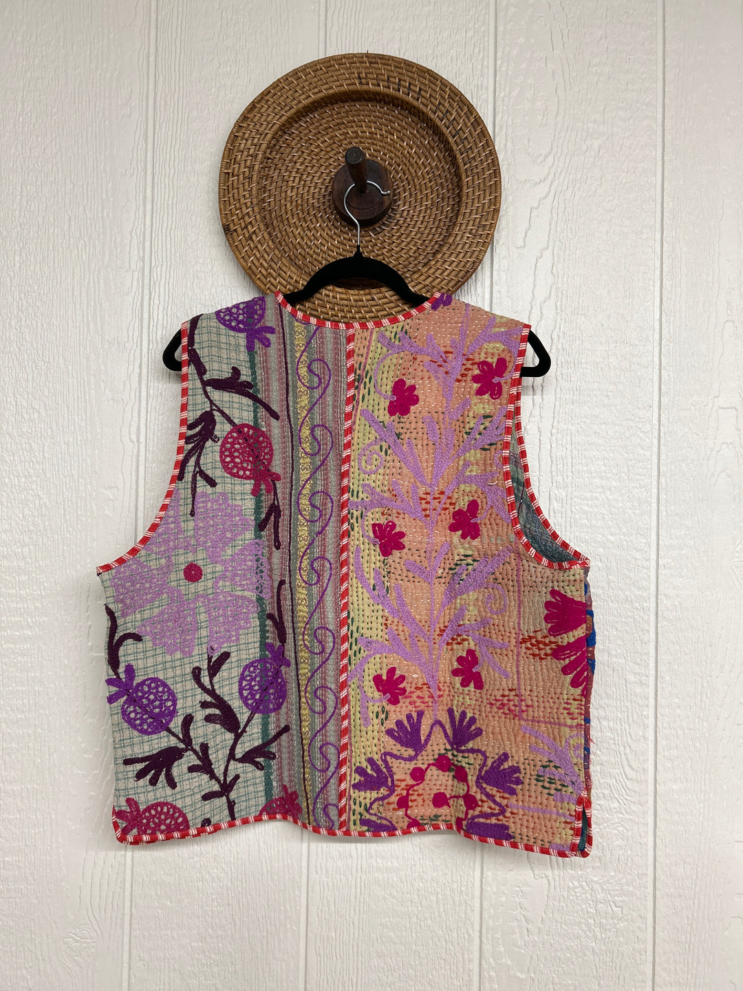 Vintage Kantha Suzani Gilet Vest 1124 005