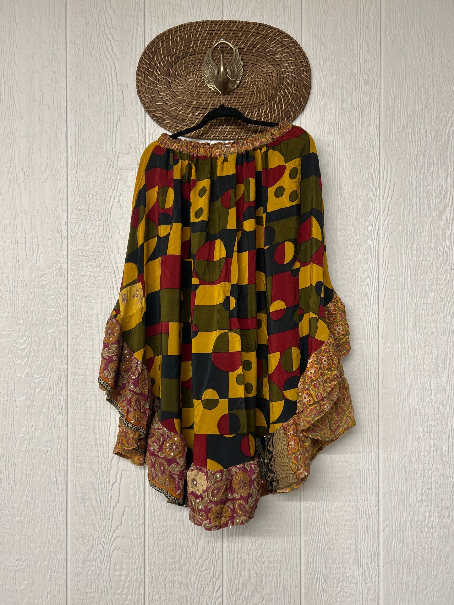 Crepe Wild Rose Skirt 1025 227