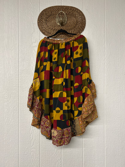 Crepe Wild Rose Skirt 1025 227