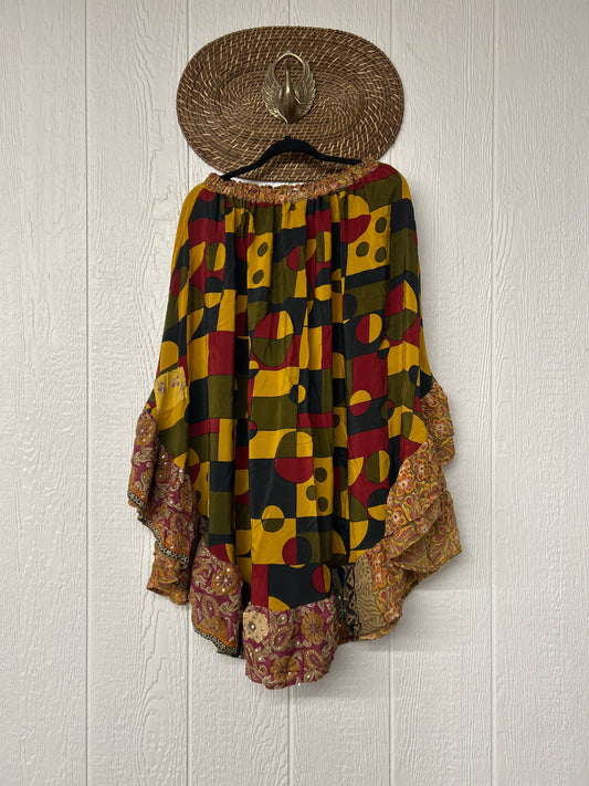 Crepe Wild Rose Skirt 1025 227