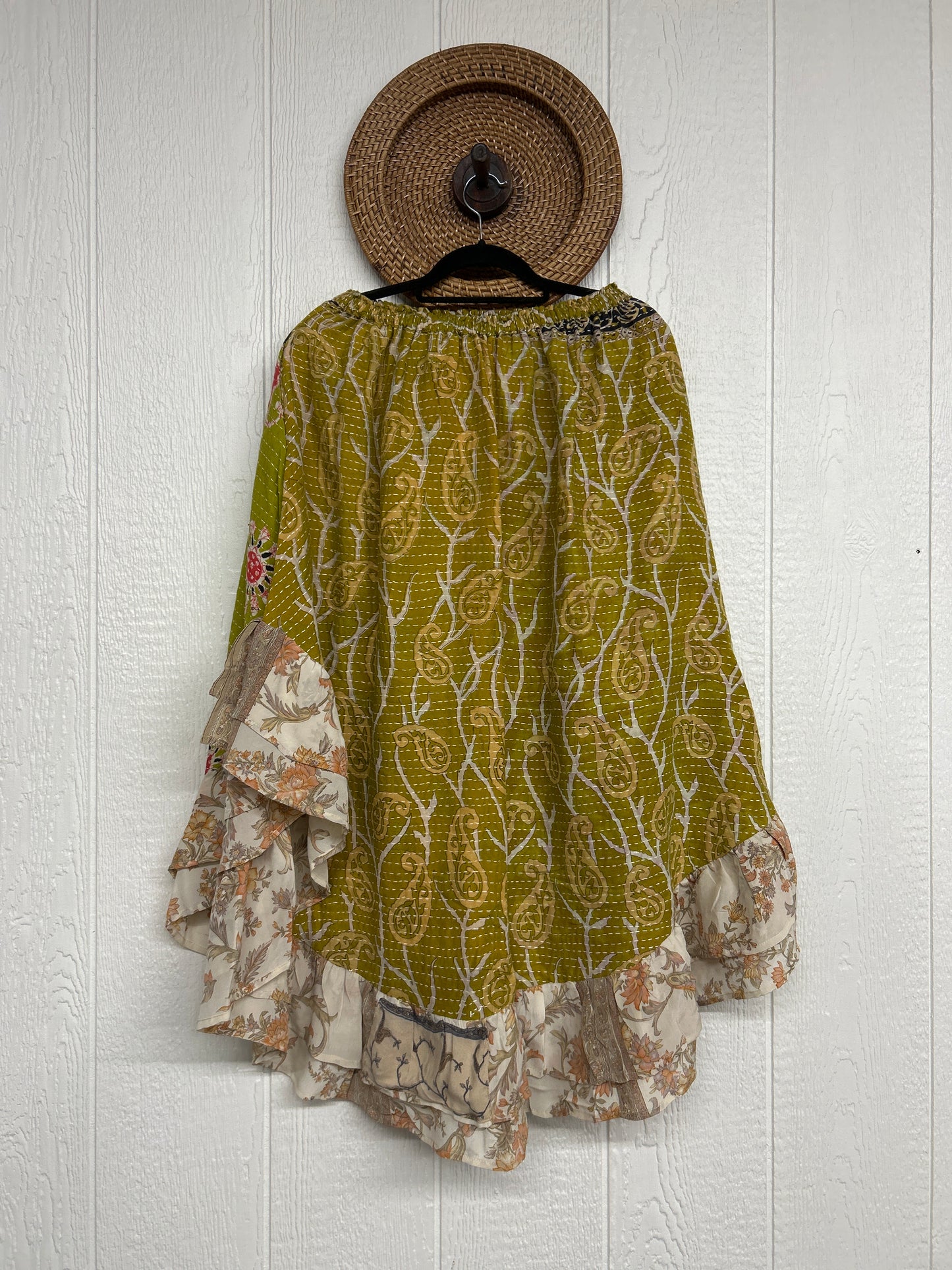 Pareo Kantha Wild Rose Skirt 0426 149