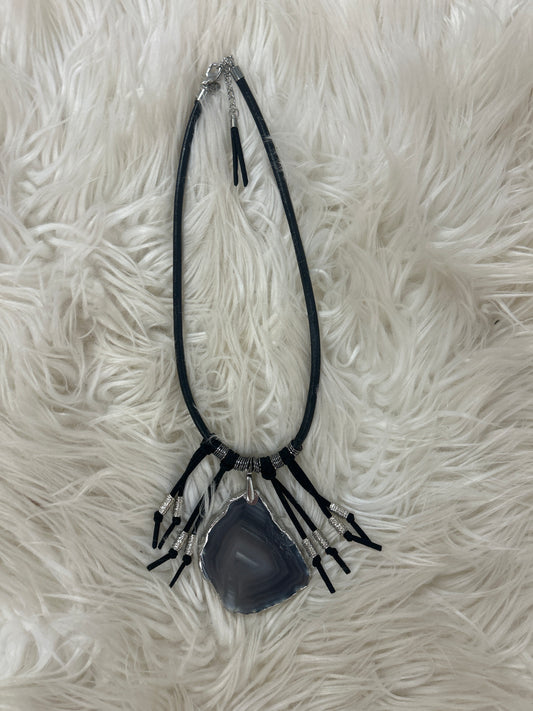 RETAIL Agate Slice Choker 0226 015