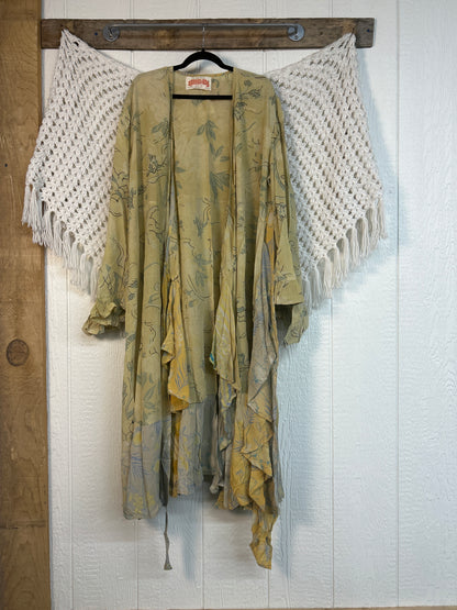 Crepe Sari Flourish Wrap Dress 0426 096