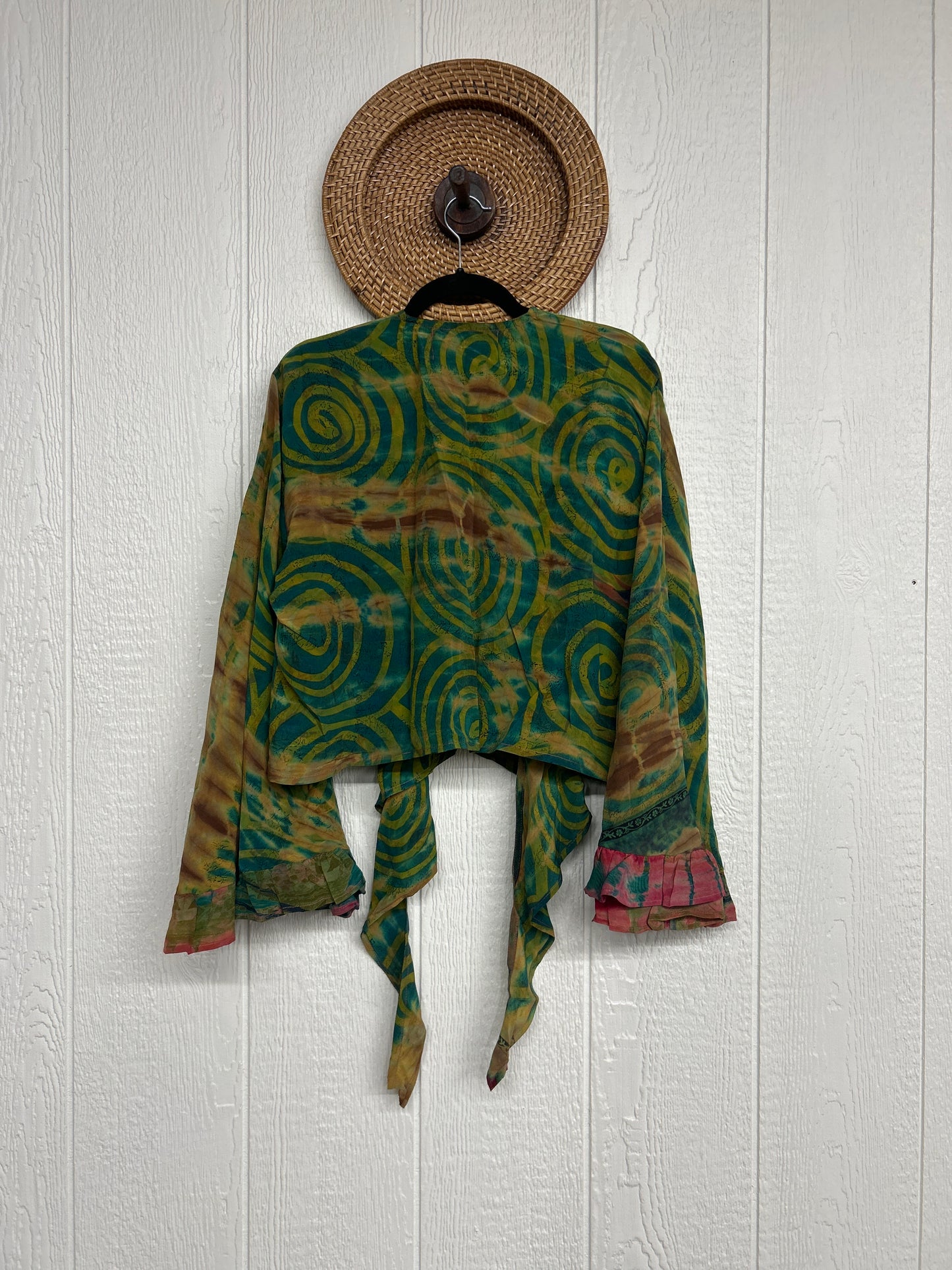 Crepe Sari Zeppelin Crop Shrug 0426 226