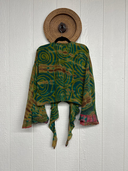 Crepe Sari Zeppelin Crop Shrug 0426 226