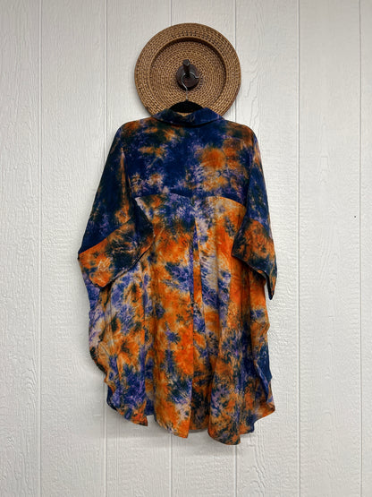Crepe Sari Free To Be Button Down 0626 185