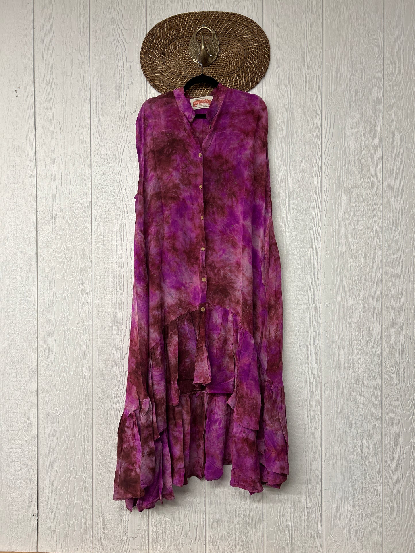 Crepe Sari Summer Dahlia Duster 0726 134