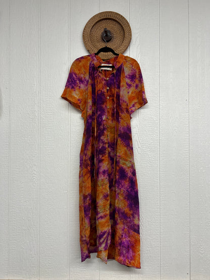 Crepe Sari Summer Woodstock Duster 0626 042