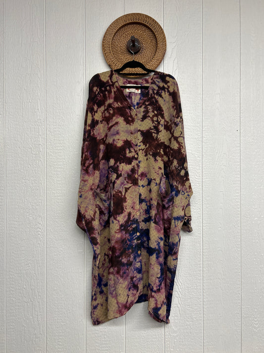 Crepe Sari Gaia Duster Dress 0426 102