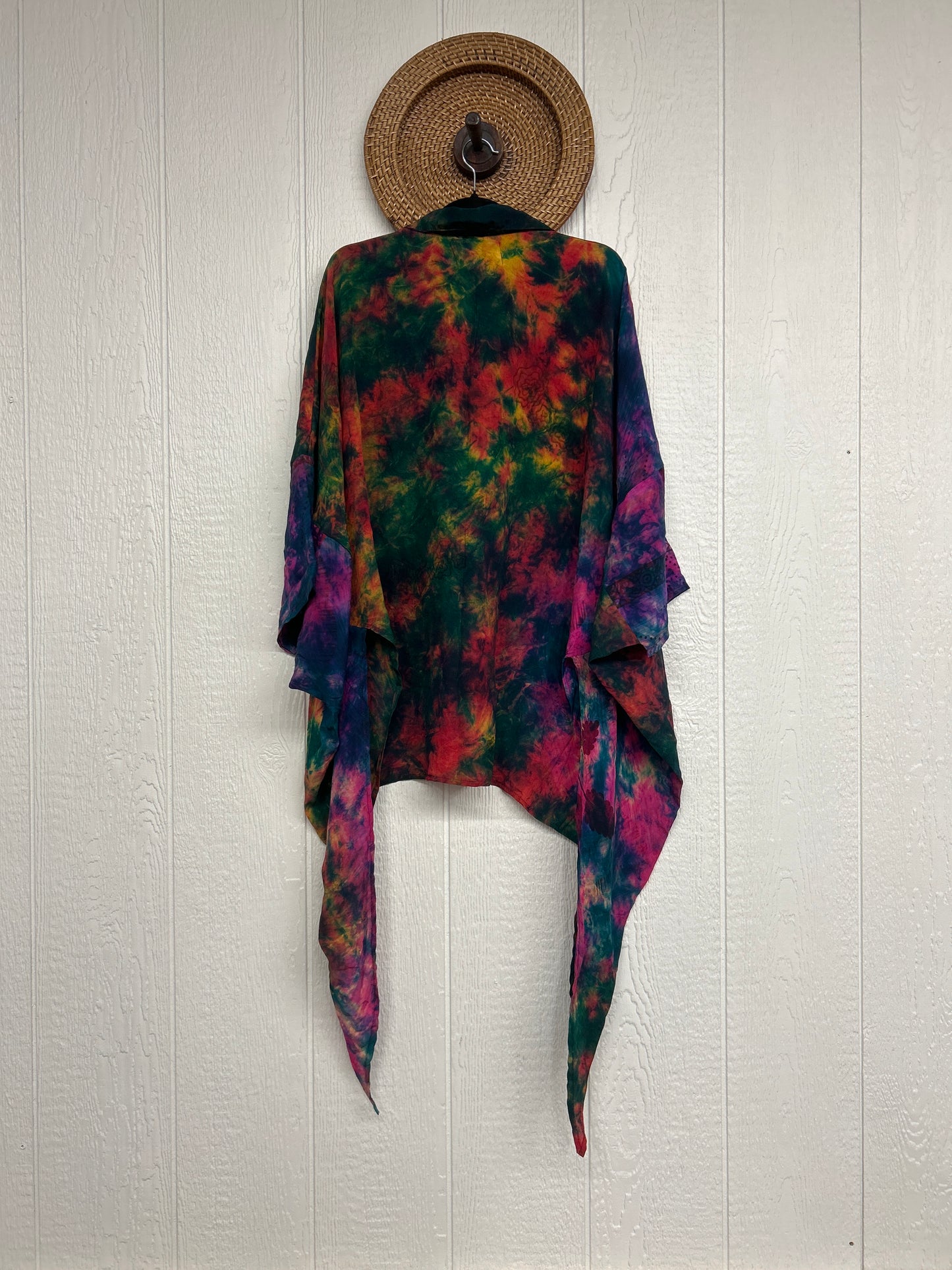 Crepe Sari Summer Nirvana Button Down 0626 104