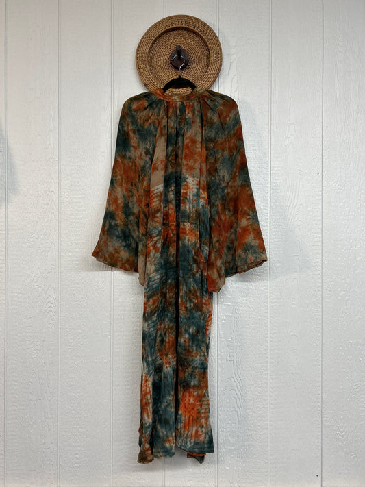 Crepe Sari Woodstock Duster Dress 0226 253