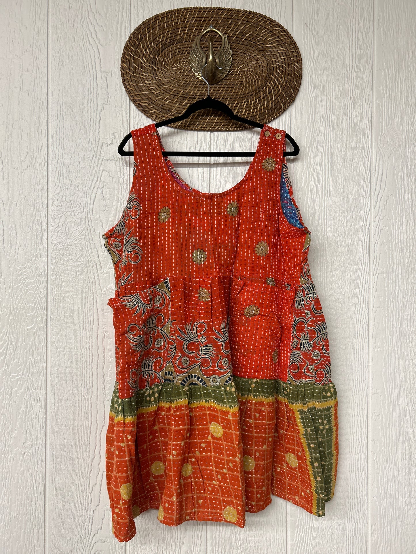 Kantha Meadow Mini Dress 0625 041