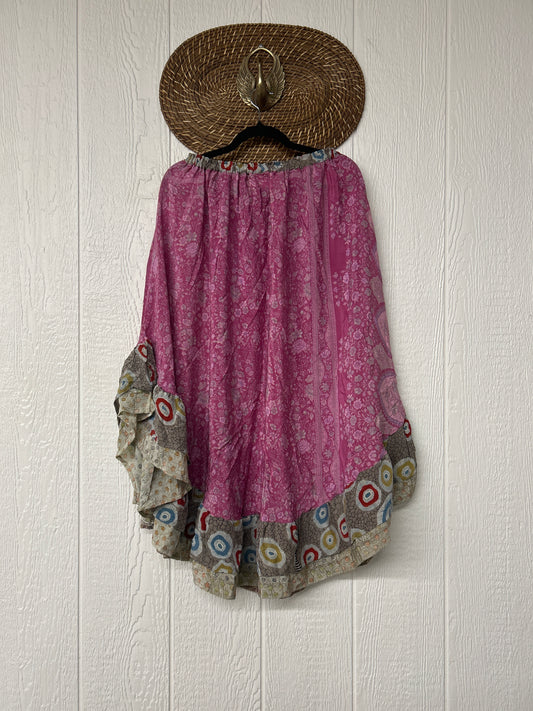 Crepe Wild Rose Skirt 1025 024