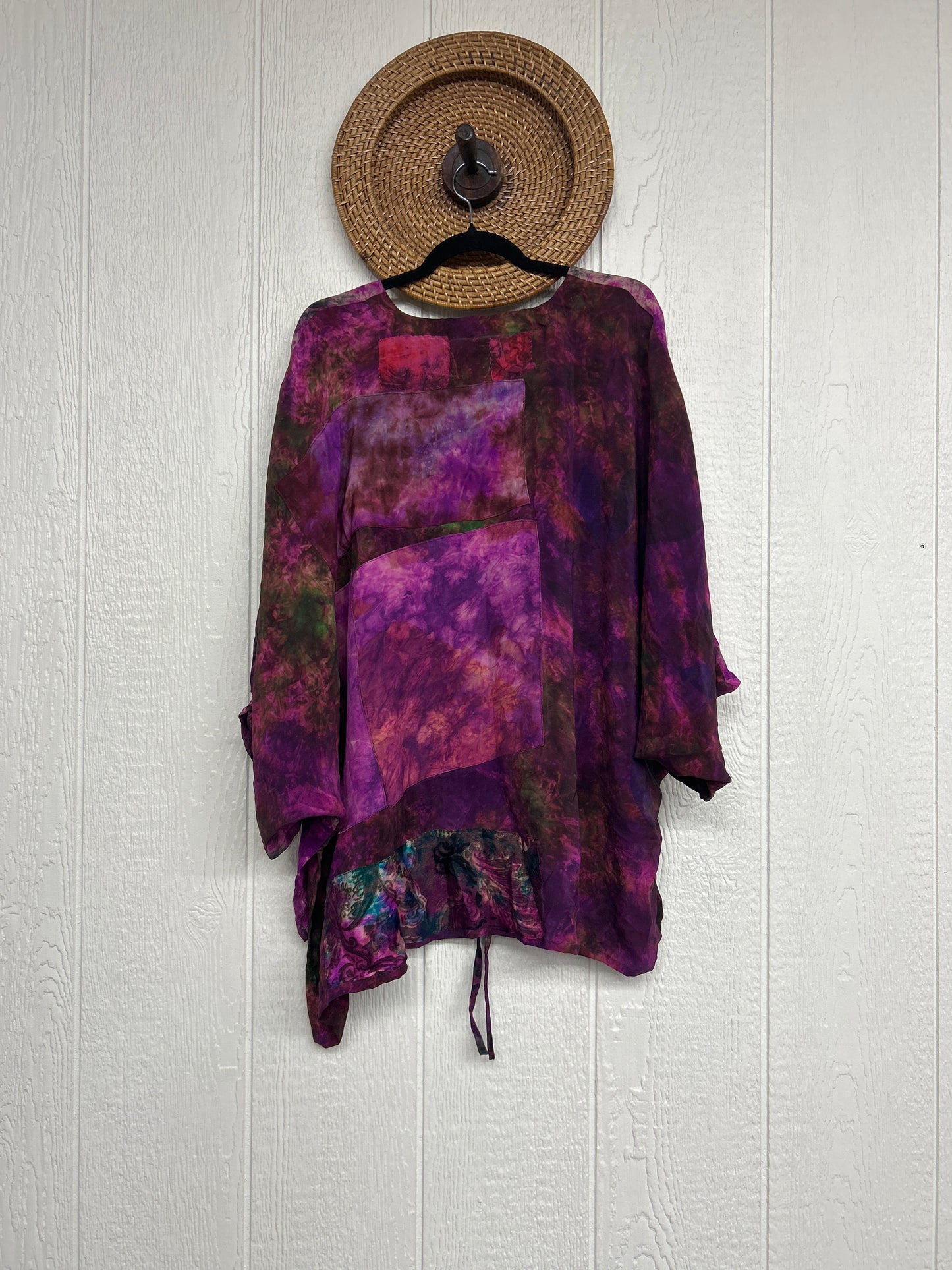 Crepe Sari Hi Lo Butterfly Top 0726 104