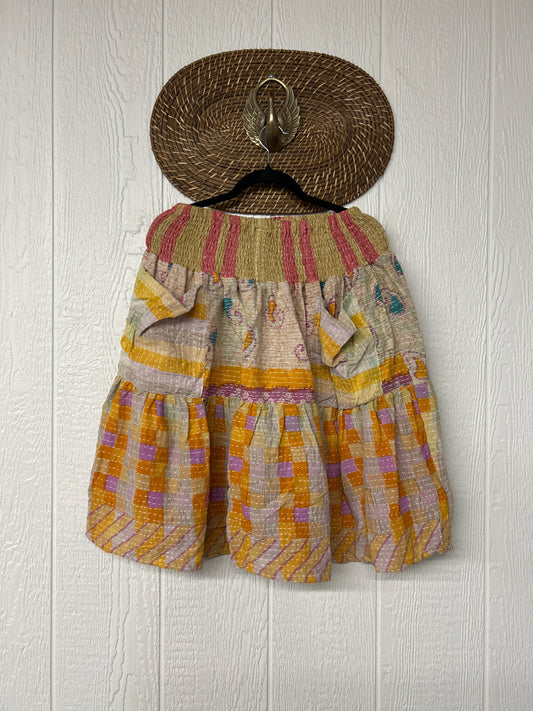 Pareo Kantha Meadow Skirt 0826 036